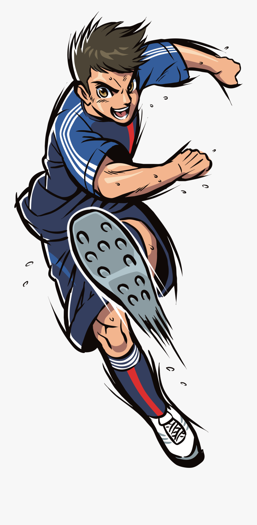 Transparent Soccer Players Clipart - Football Cartoon Png, Transparent Clipart