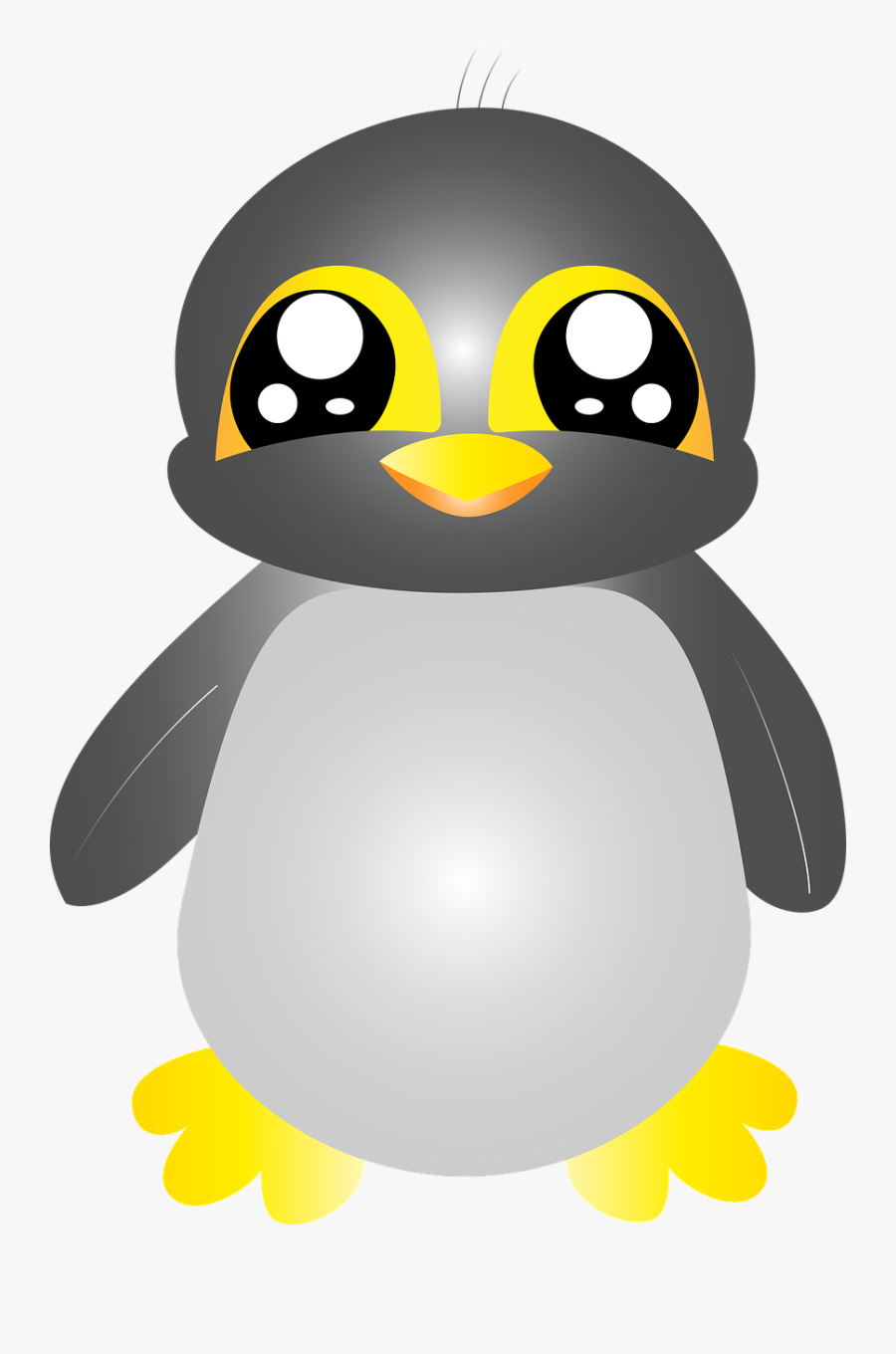 Cute Penguin Animal Free Picture - Hình Chim Cánh Cụt Dễ Thương, Transparent Clipart