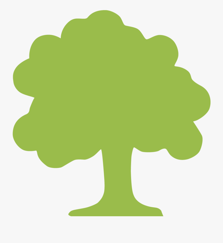 Green Tree Icon - Free Tree Silhouette Clipart Black And White, Transparent Clipart