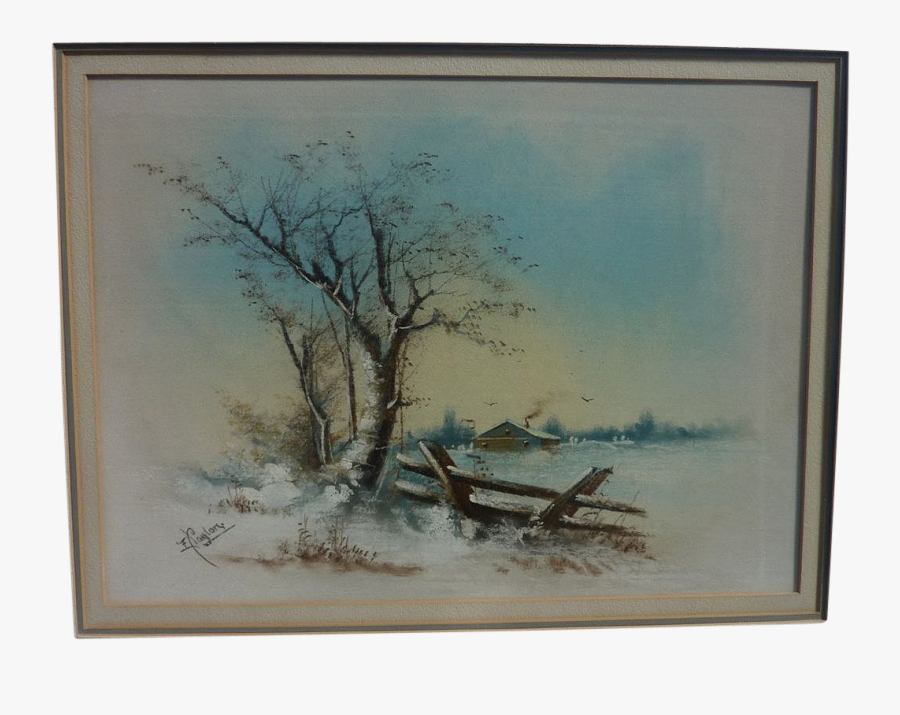 Acrylic Drawing Landscape - Drawing, Transparent Clipart