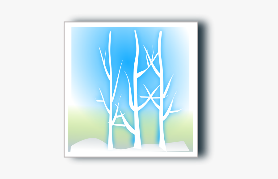 Winter Vector Landscape Image - Vector Graphics, Transparent Clipart