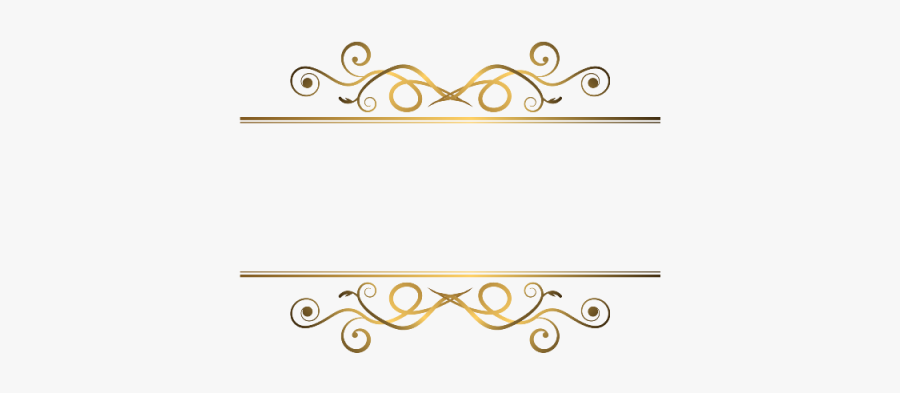 Frame Vector Decorative - Gold Ornaments Vector Png, Transparent Clipart