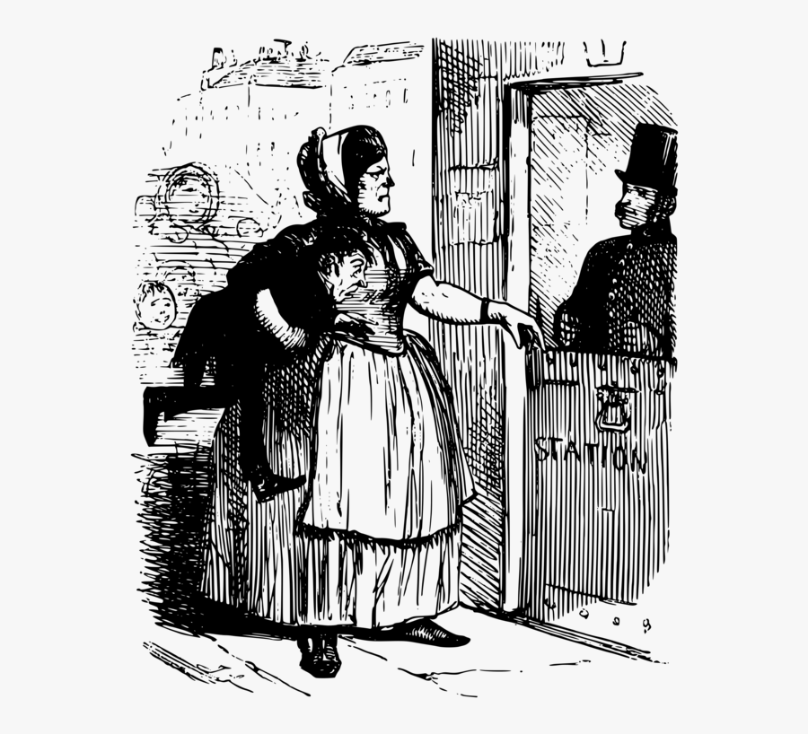 Human Behavior,art,fiction - Big Woman Beats Man, Transparent Clipart