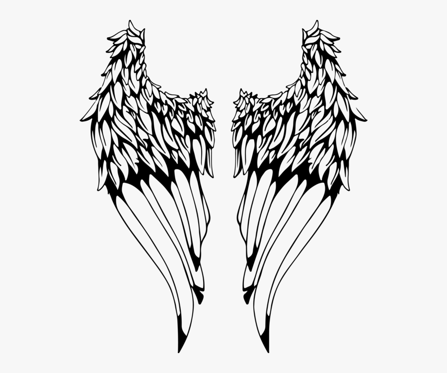 Wing Tattoo, Transparent Clipart