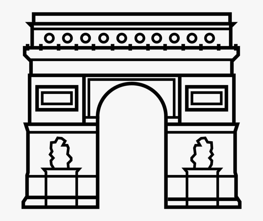 Paris Clip Art Black And White, Transparent Clipart