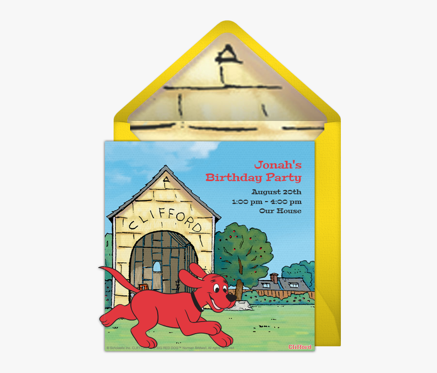 Clifford The Big Red Dog, Transparent Clipart