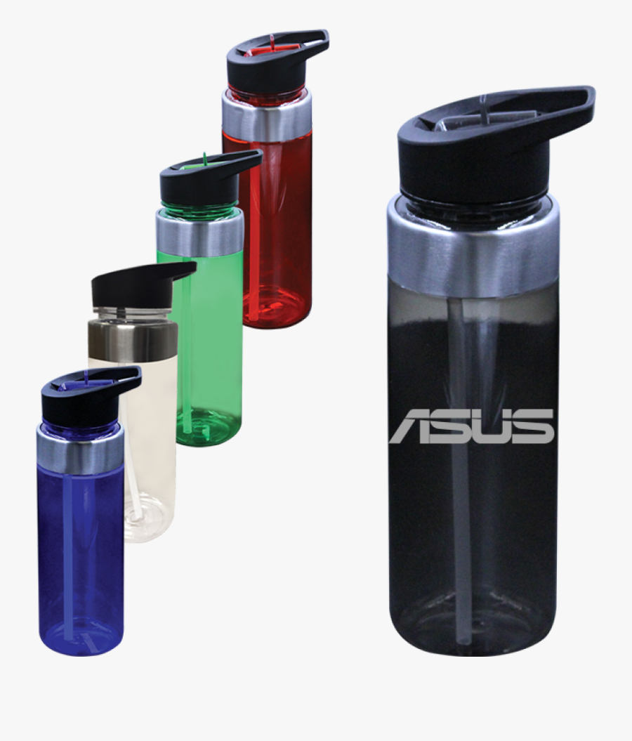 Transparent Straw Clipart - Water Bottle, Transparent Clipart