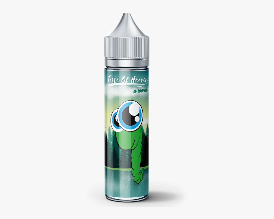Transparent Worms Water Bottle - Double Apple Vape Juice, Transparent Clipart