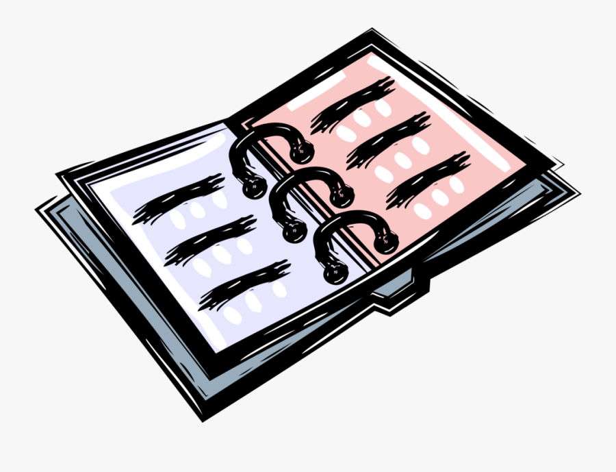 Vector Illustration Of Looseleaf Binder Stores And - Simple Student Information Sheet, Transparent Clipart