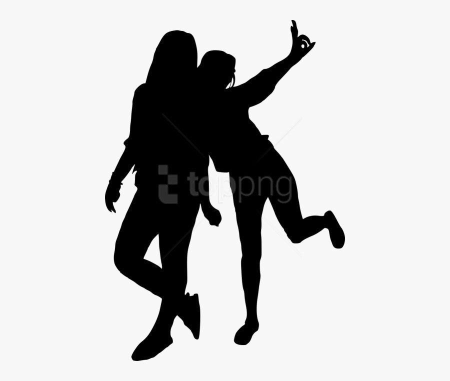 Free Png Girl Group Hoto Posing Silhouette Png Images - Transparent Group Of Girls Silhouette, Transparent Clipart