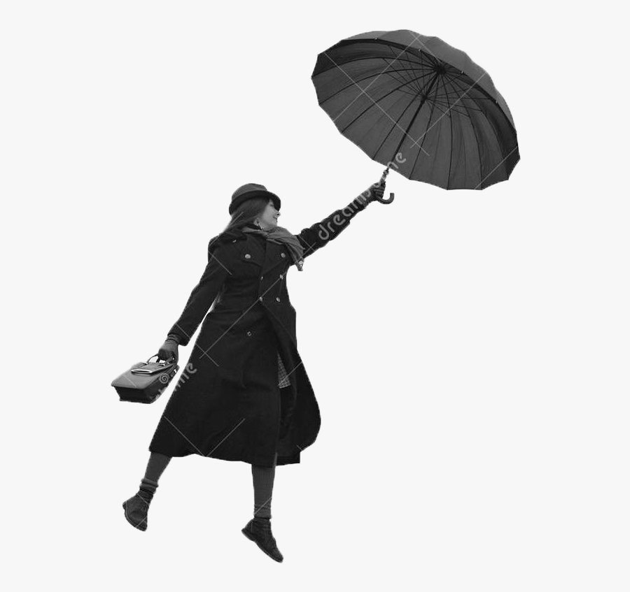Transparent Girl With Umbrella Clipart - Girl With Umbrella Png, Transparent Clipart