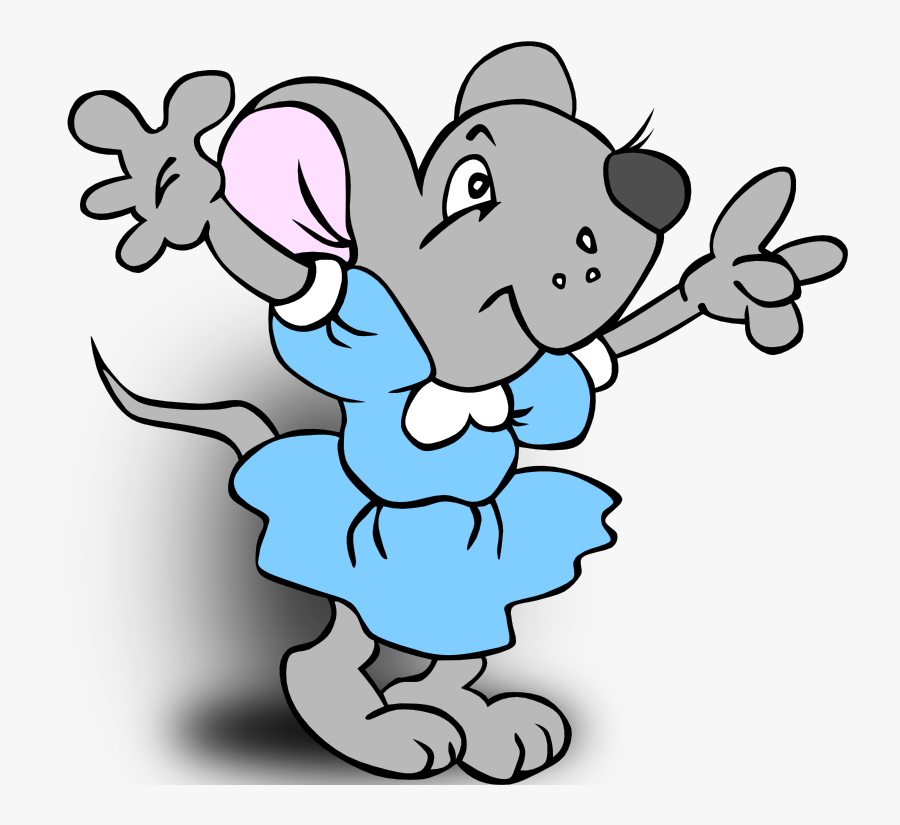 Onlinelabels Clip Art - Girl Mouse Clipart Black And White, Transparent Clipart