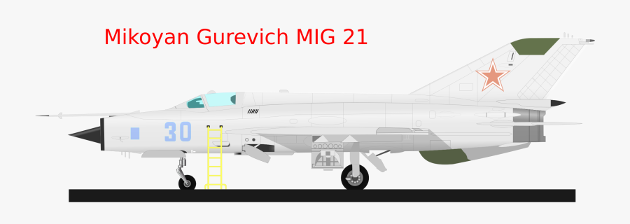 Mig 21 Clip Arts - Mikoyan-gurevich Mig-21, Transparent Clipart