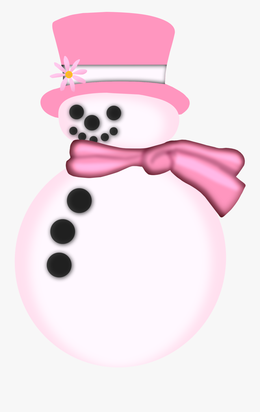 Pink And Purple Snowmen, Transparent Clipart
