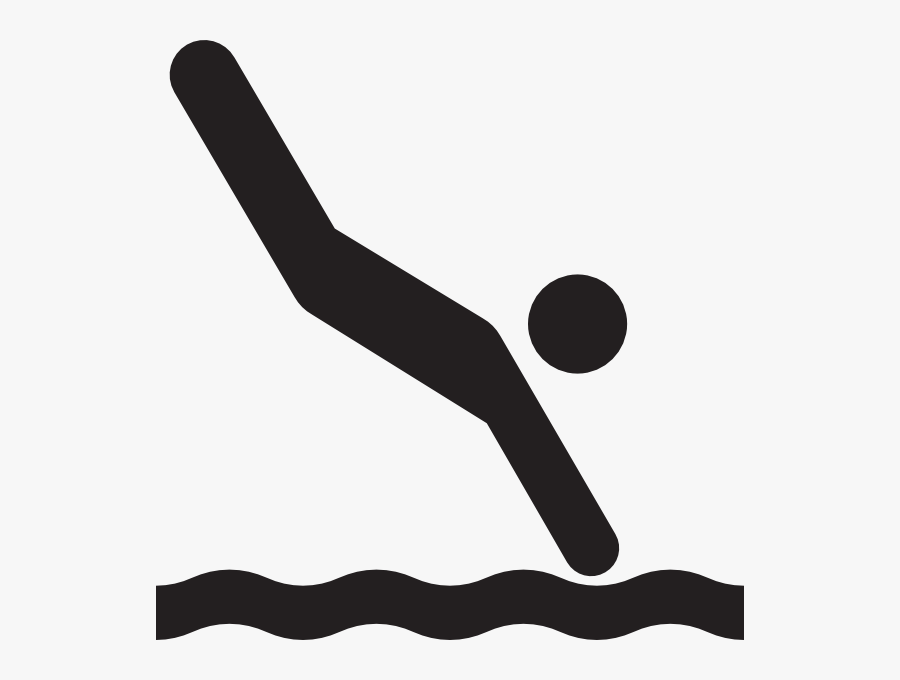 Black Diver Diver Clip Art - Illustration, Transparent Clipart