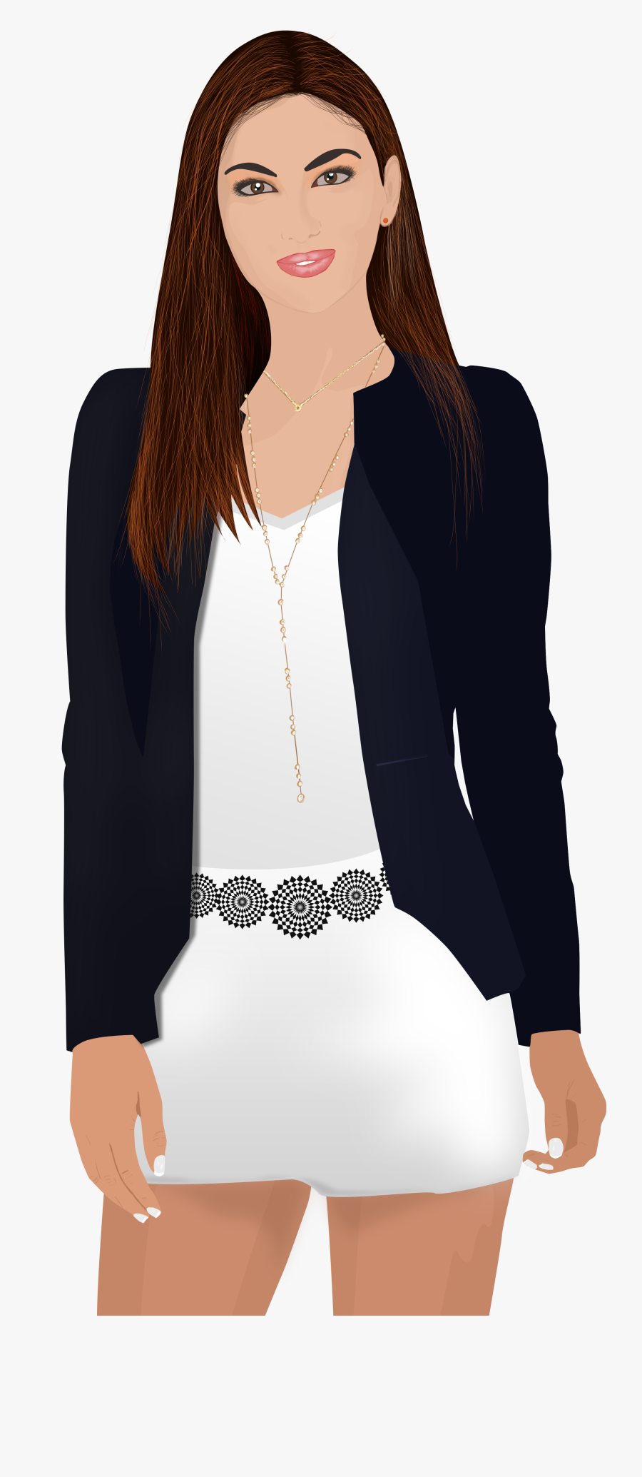 Office Girl Business Woman Female - Business Woman Girl Png Clipart, Transparent Clipart