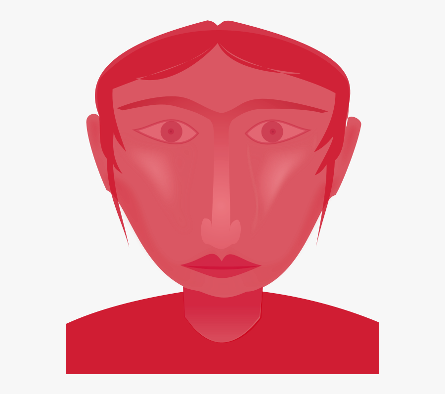 Female Head - Illustration, Transparent Clipart