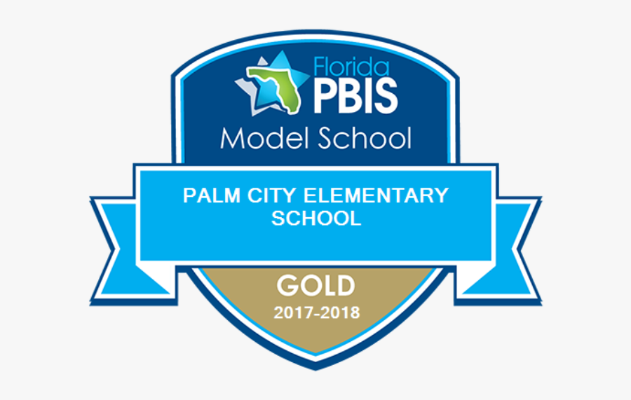 Pbis Gold School Ribbon - Florida Pbis Model School, Transparent Clipart