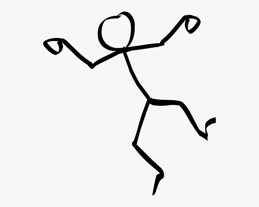 Guy Dancing Clipart No Background - Stick Figure Transparent Background, Transparent Clipart