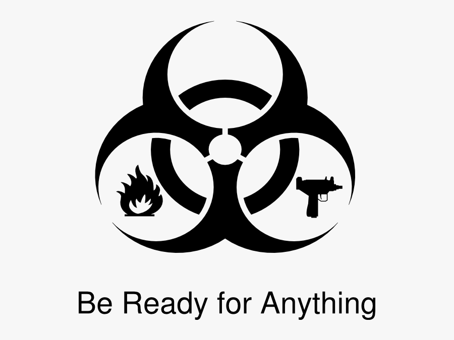Biohazard Symbol, Transparent Clipart