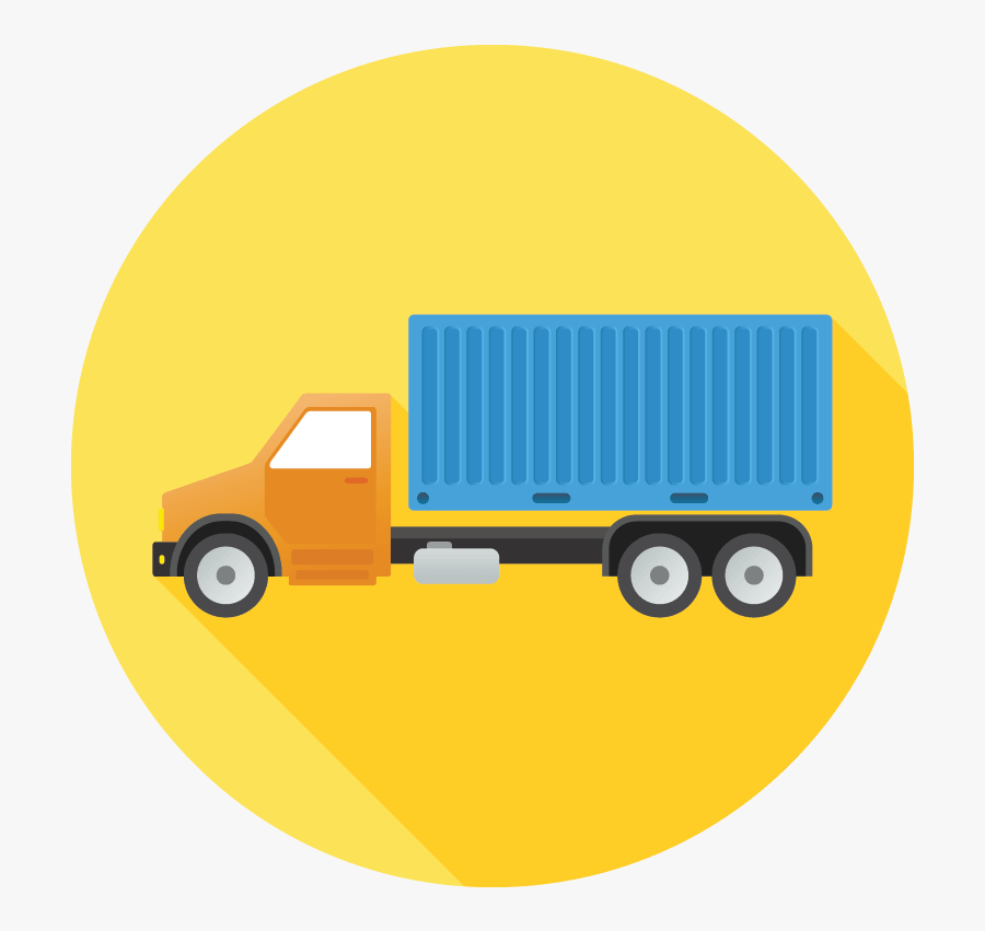 Icon Truck, Transparent Clipart