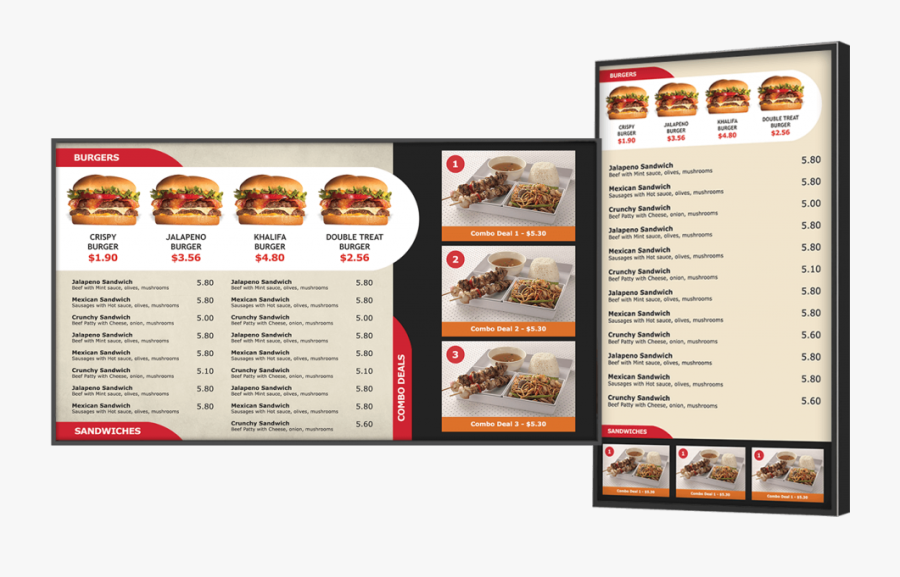 Clip Art Restaurants Menu Examples - Menu, Transparent Clipart