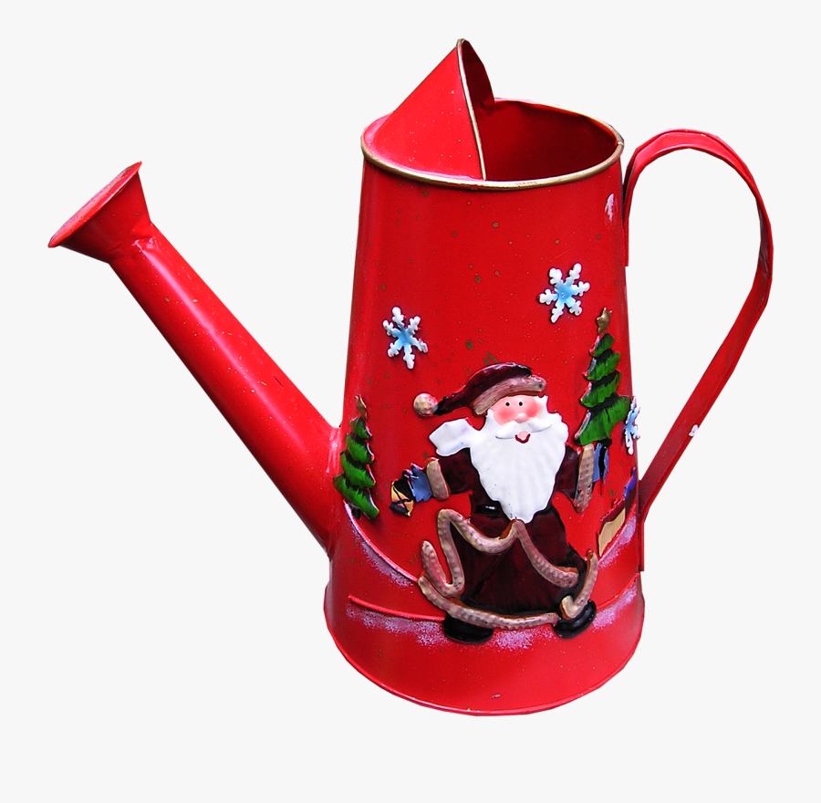Christmas Decoration Watering Can - Christmas Decorated Watering Can, Transparent Clipart