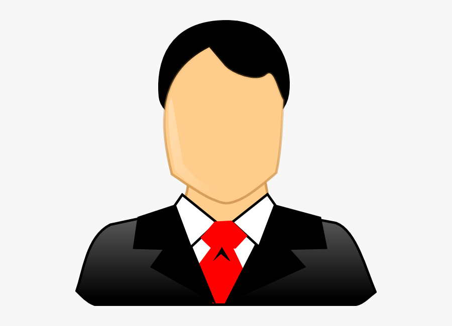 Faceless Man Cartoon Logo, Transparent Clipart