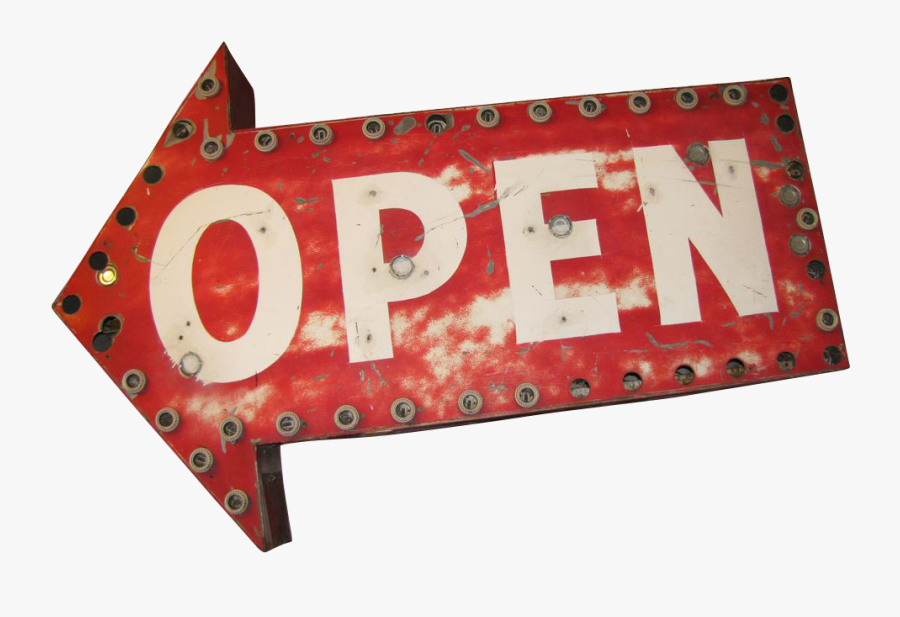 Clip Art Open Sign Vintage - Vintage Open Sign Png, Transparent Clipart