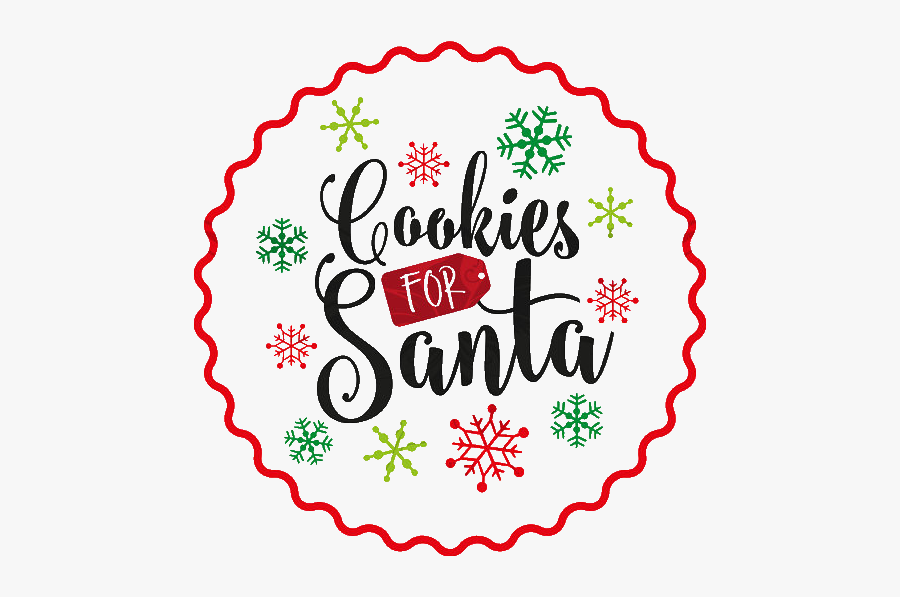 Cookies For Santa Svg Free, Transparent Clipart