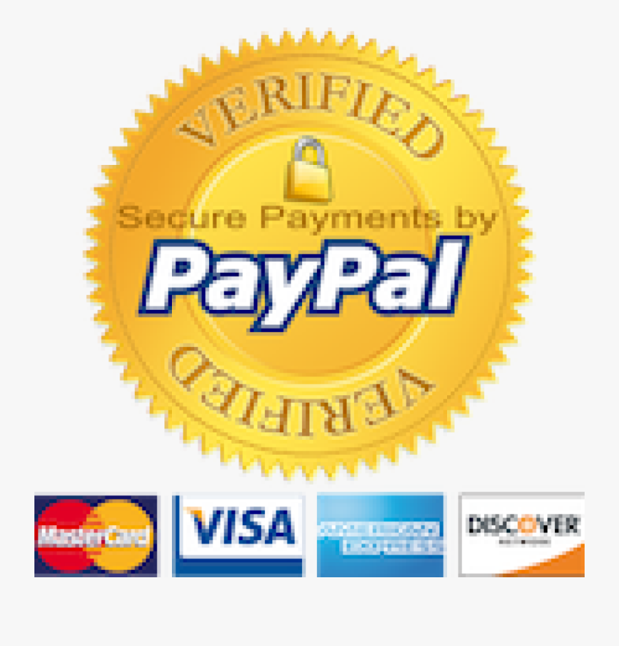 Payment Paypal Logo Label - We Accept All Major Credit Cards Vector, Transparent Clipart