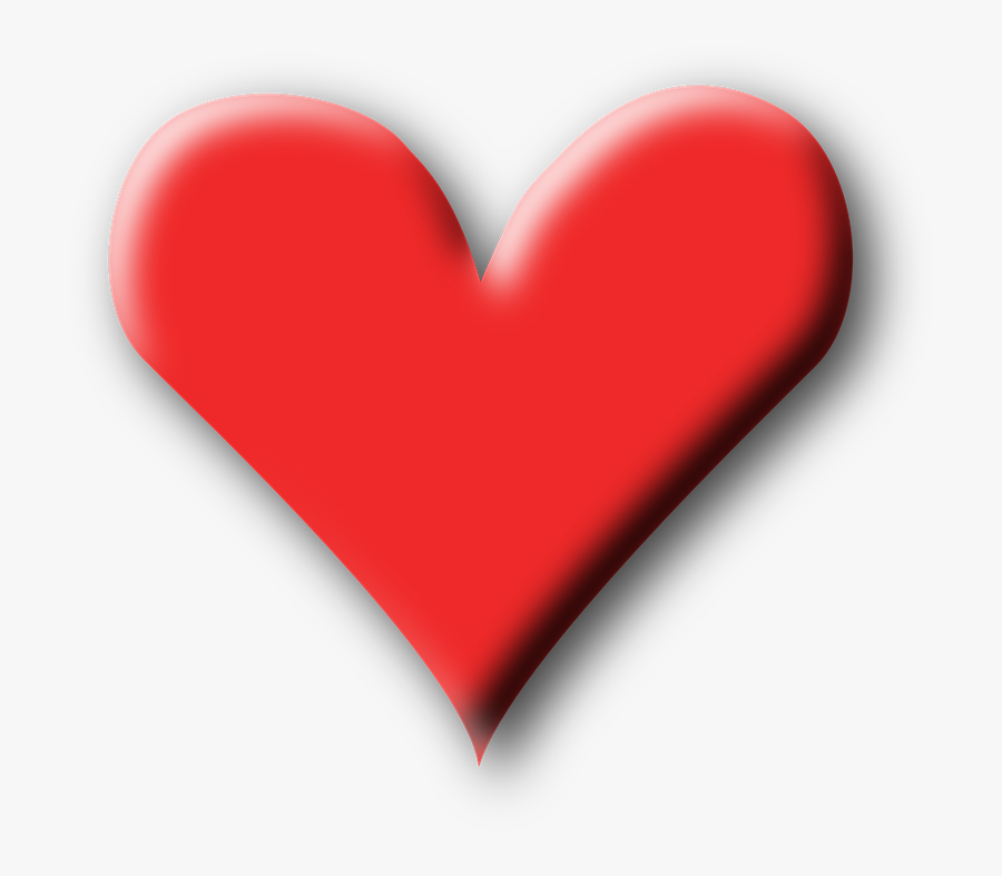 Rose Heart Cliparts 17, - La Sombra De Un Corazon, Transparent Clipart