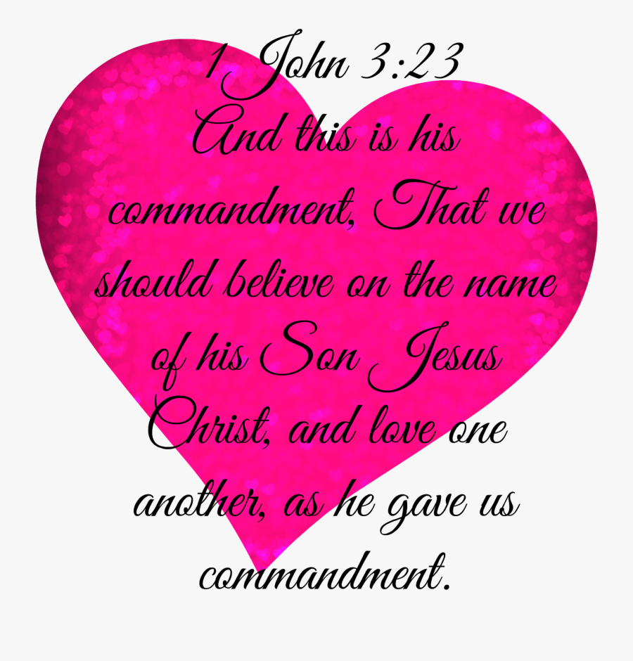 Jesus Clipart Heart - 1 John 3 Clipart, Transparent Clipart