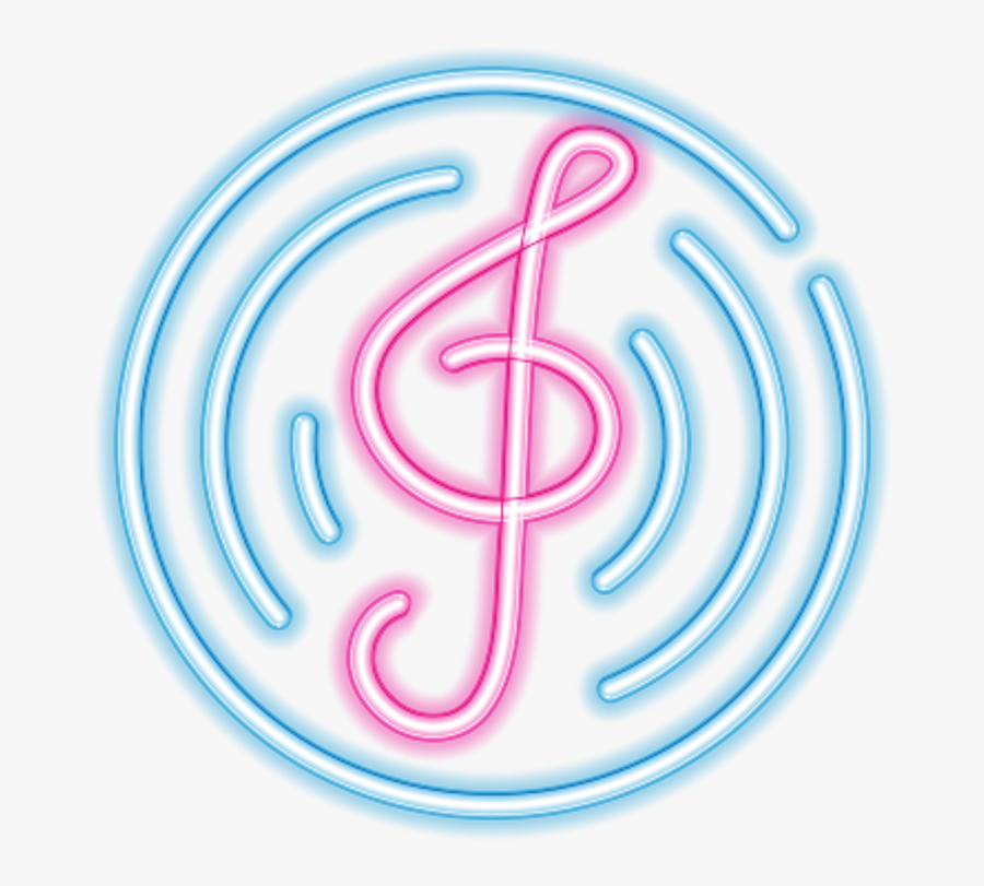 Music Note Png Neon - Neon Music Note Transparent, Transparent Clipart