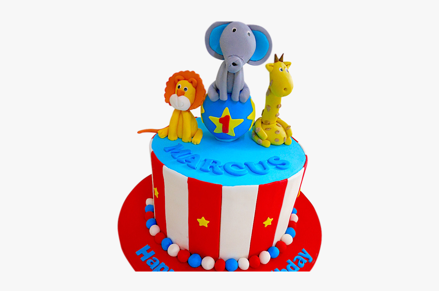 Circus Animal Cake - Cartoon, Transparent Clipart