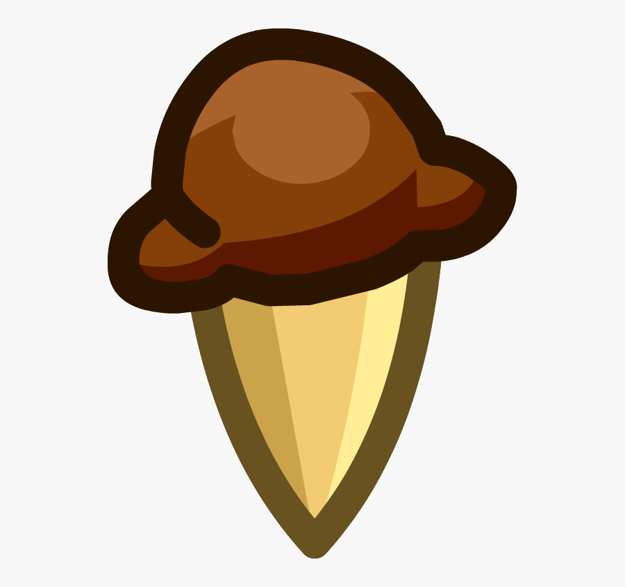 Chocolate Ice Cream Icon, Transparent Clipart