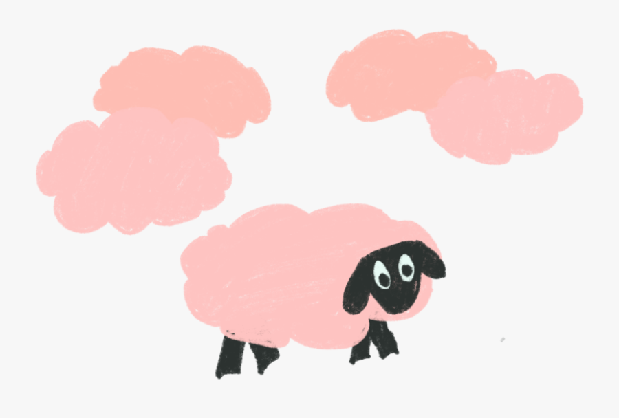 A Woman And Child Stare At The Ominous Rain Clouds - Sheep, Transparent Clipart