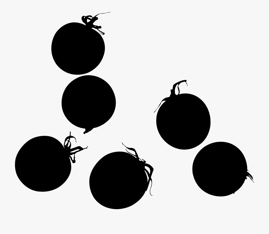 Tomato Silhouette - Cherry Tomato Png, Transparent Clipart