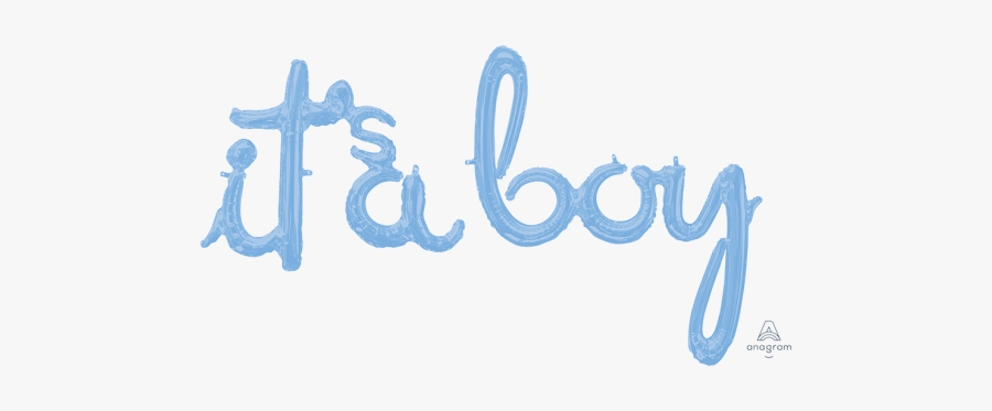 Pastel Blue Baby Shower - Calligraphy, Transparent Clipart