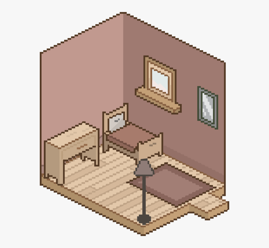 Building,angle,house - Pixel, Transparent Clipart