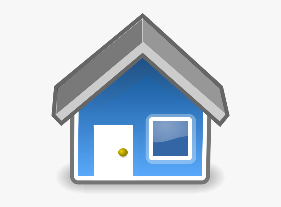 Blue House Svg Clip Arts - Cartoon Transparent Background Clipart Of A House, Transparent Clipart