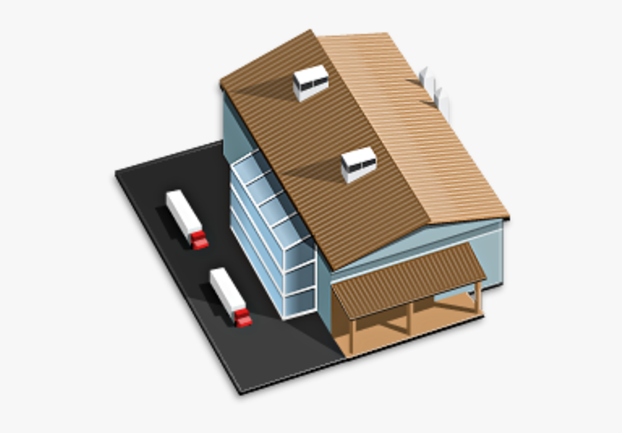3d Building Icon Png, Transparent Clipart