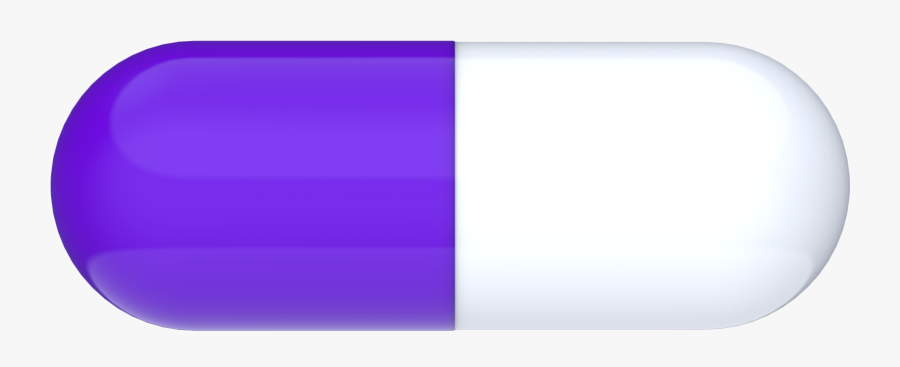 Free 3d Pill Png Vector Icon Template Clipart Free - Purple Pill Png, Transparent Clipart