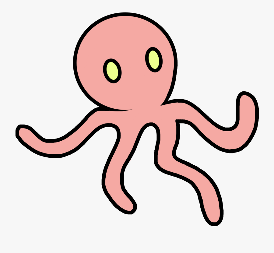 #octopus #underwater #sea #pink #tentacles #ocean #marinelife - Horloge, Transparent Clipart