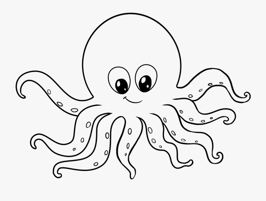 Easy Drawing Guides On Twitter Learn How To Draw A - Easy Drawing Of An Octopus, Transparent Clipart