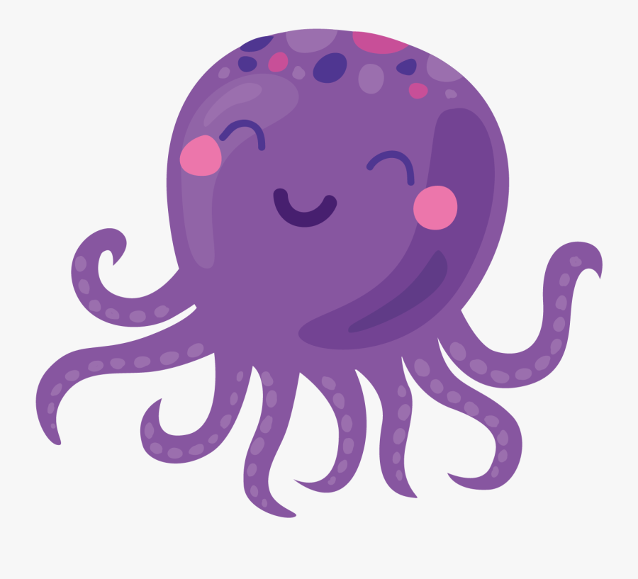 Octopus Cartoon Icon - Octopus Png Vector, Transparent Clipart
