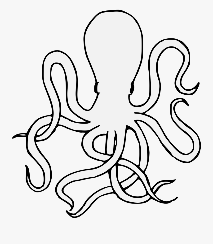 Heraldic Octopus, Transparent Clipart