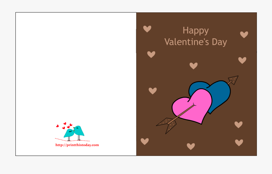 Clip Art Valentine Card - Heart, Transparent Clipart