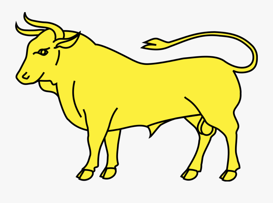 Meuble Héraldique Taureau - Bull Heraldry Png, Transparent Clipart