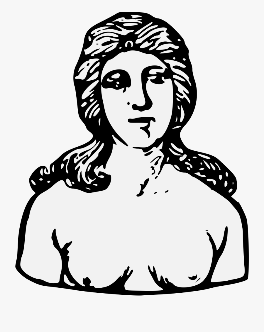Transparent Nude Clipart - Heraldic Woman, Transparent Clipart